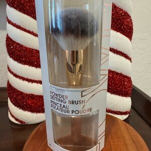 Flower Beauty Gold and Black Powder Setting Brush